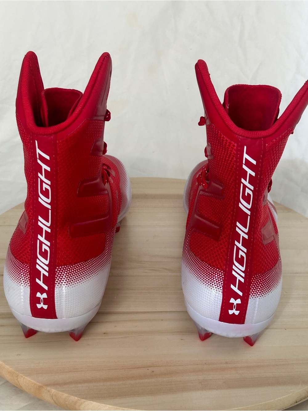 Under Armour Highlight 3021730-600 Football Cleats Red US 9 Medium D - Picture 4 of 6